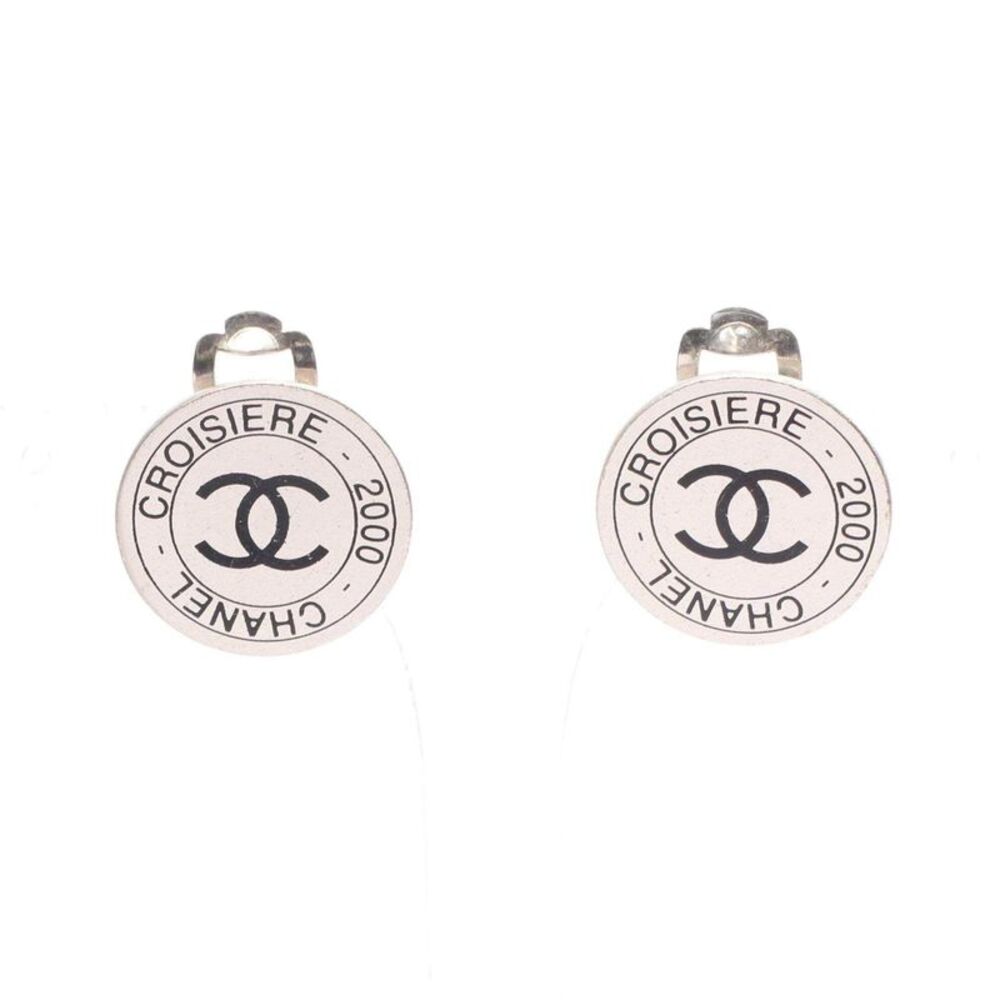 Chanel Coco Mark Circle Earrings